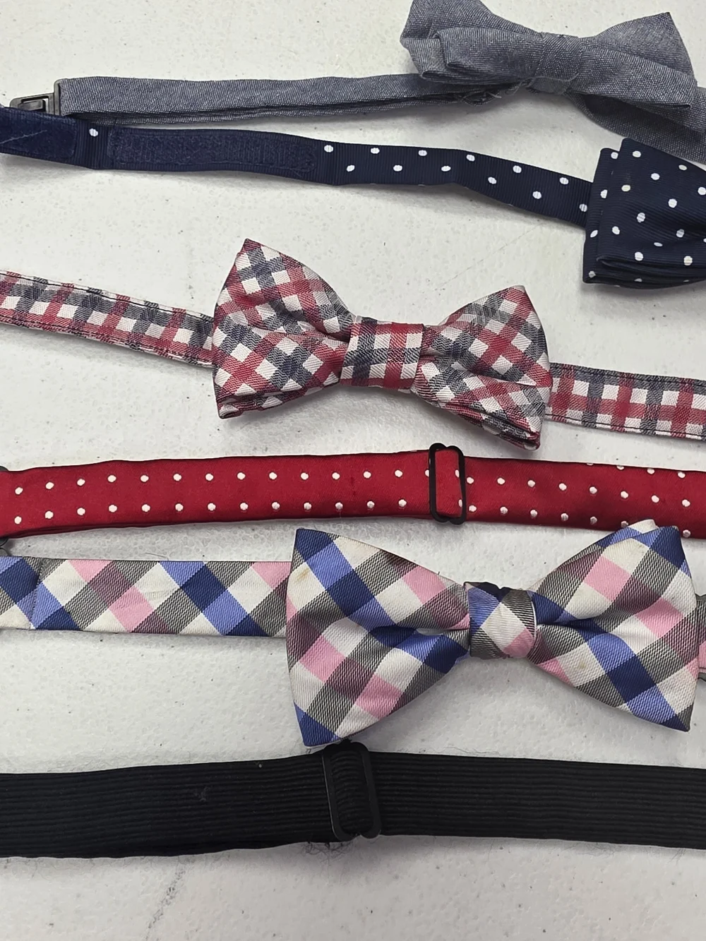 Chaps Kids Bow Tie Set - Gray, Navy, Red, Pink, Blue, White, Black